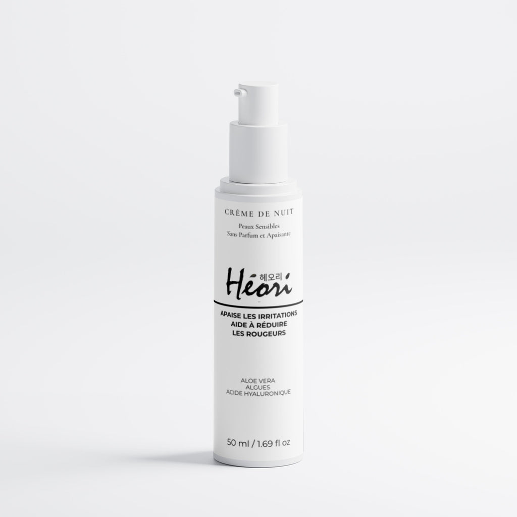 Crème Nuit Apaisante Bio 50ml | Héori Sans Parfum - HÉORI K-BEAUTY