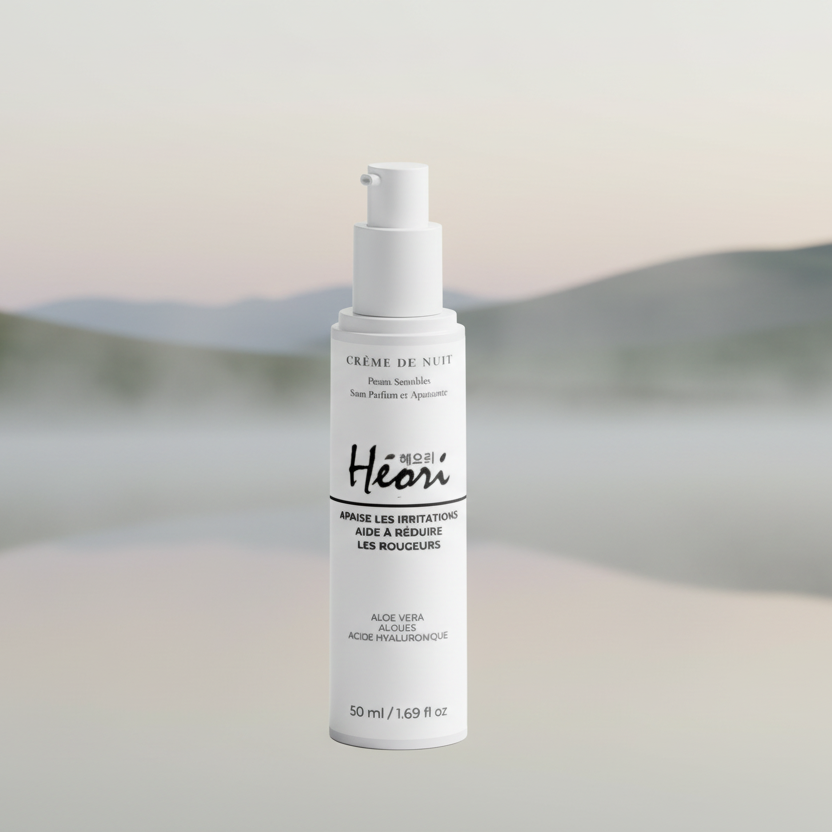 Crème Nuit Apaisante Bio 50ml | Héori Sans Parfum - HÉORI K-BEAUTY