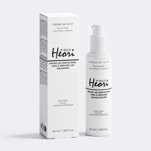Crème Nuit Apaisante Bio 50ml | Héori Sans Parfum - HÉORI K-BEAUTY