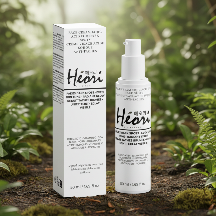 Crème Visage Éclat Uniforme Acide Kojique 50ml | Héori - HÉORI K-BEAUTY