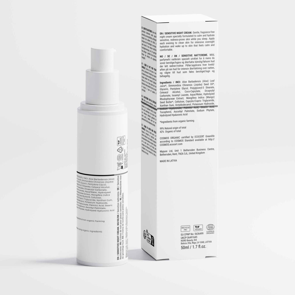 Crème Nuit Apaisante Bio 50ml | Héori Sans Parfum - HÉORI K-BEAUTY