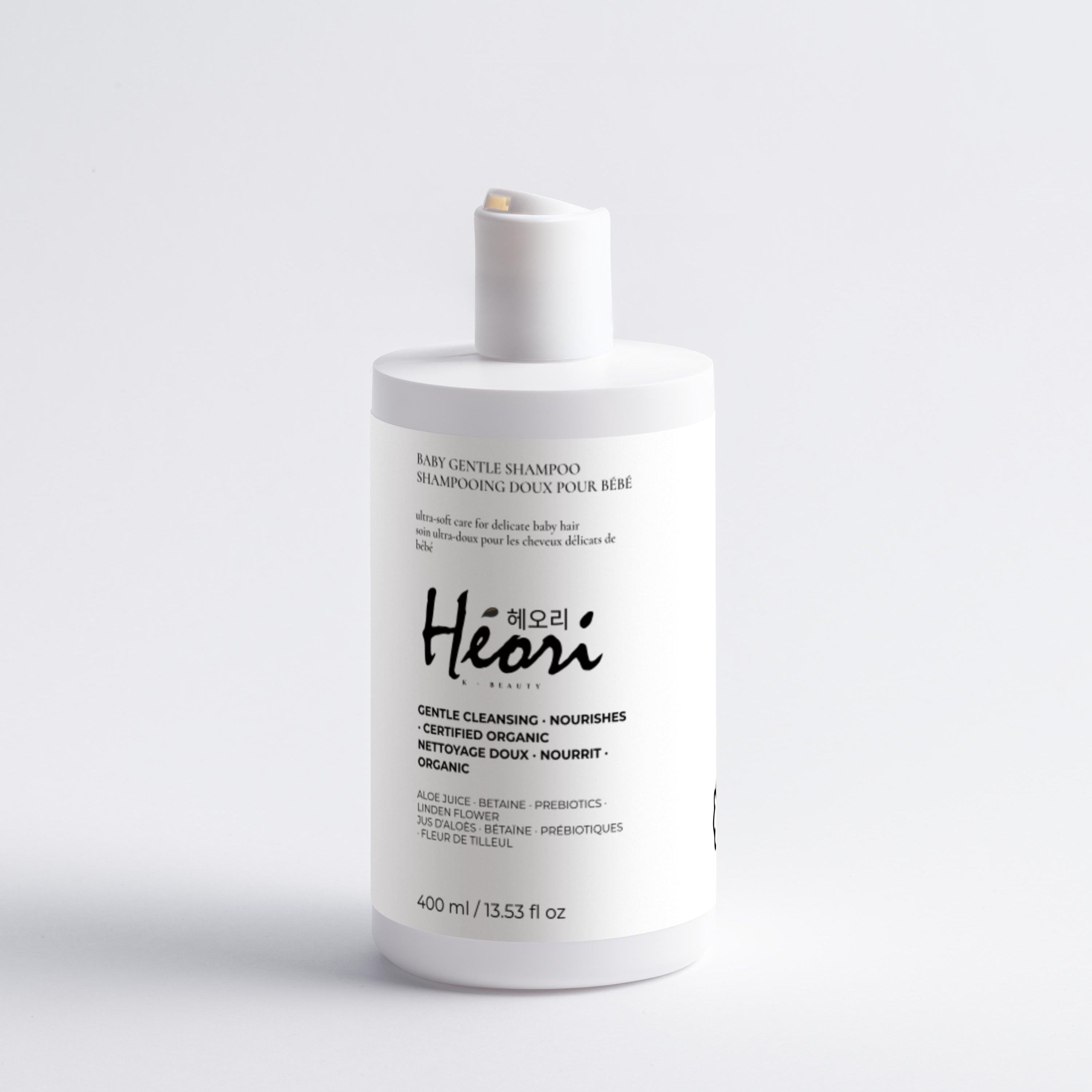 Shampooing Doux Bébé Bio à l'Aloé Vera | Héori - front