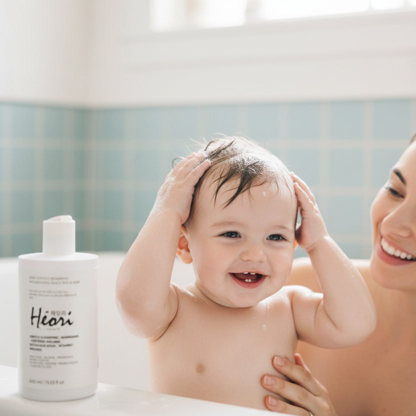 Shampooing doux bébé - maman et bébé